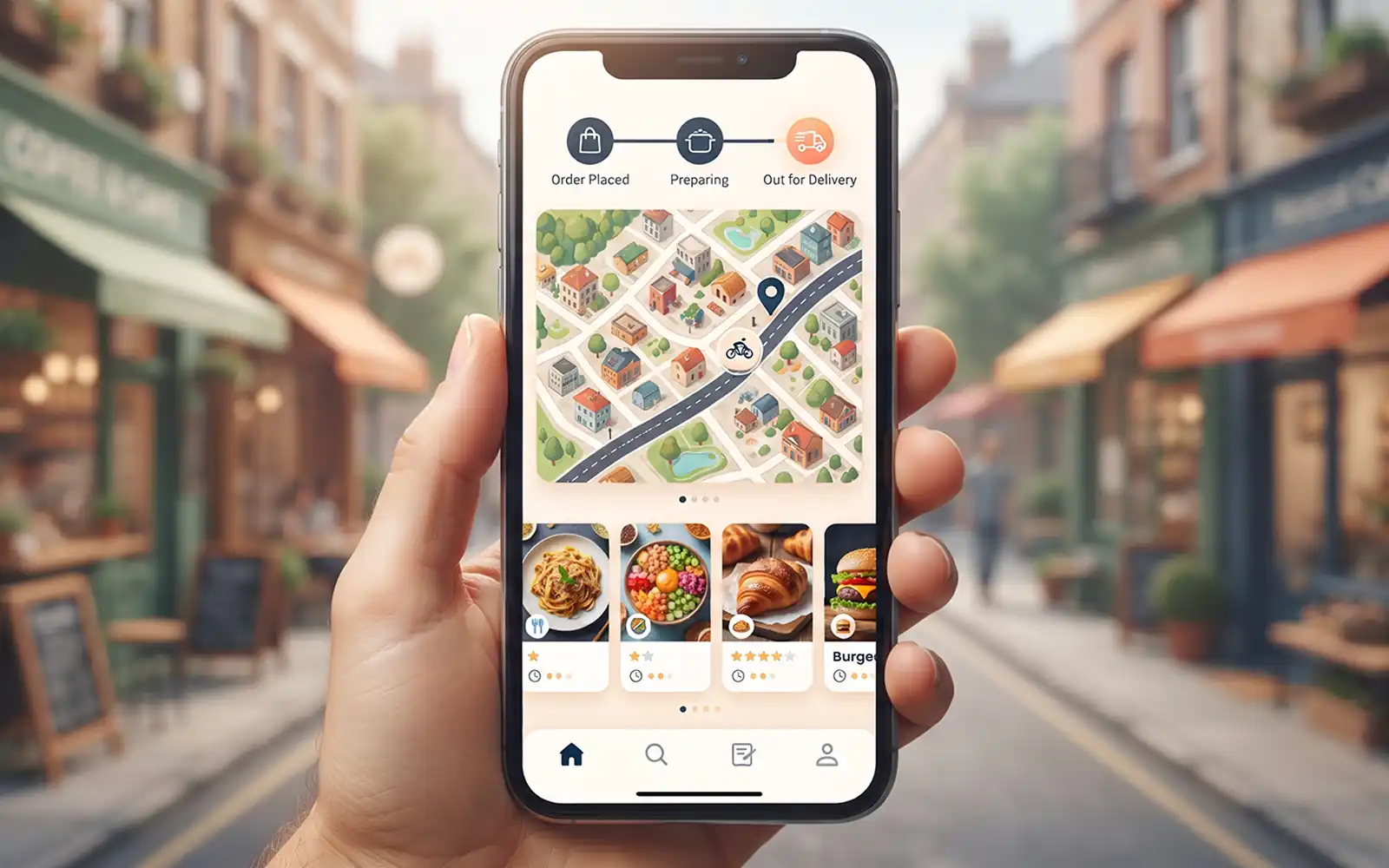 Food and grocery delivery mobile app